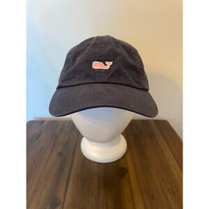 Vineyard Vines Hat Cap Strap Back Adjust Navy + Pink Whale Adult Cotton